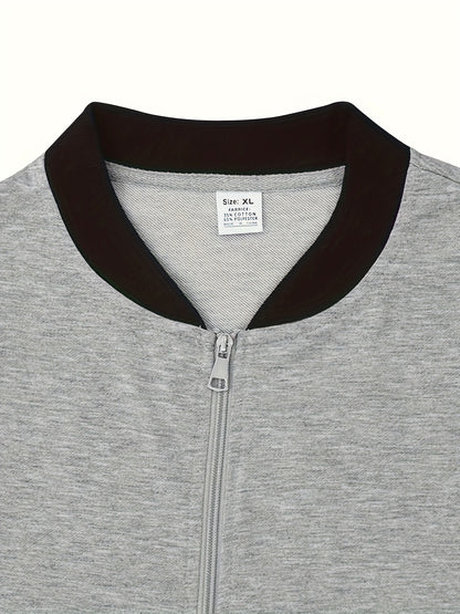 Men's Lightweight Stand Collar Jacket - Olive Green Softshell Zipper Jacket with Pockets, Regular Fit for Spring/Fall Hiking & Casual Outdoor Wear, Hiking Accessories