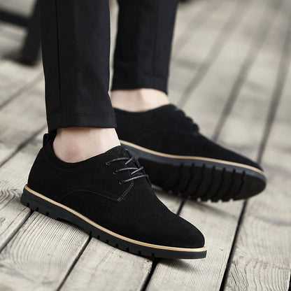Men's Classic Lace-Up Oxfords with Cushioned Sole, All-Season