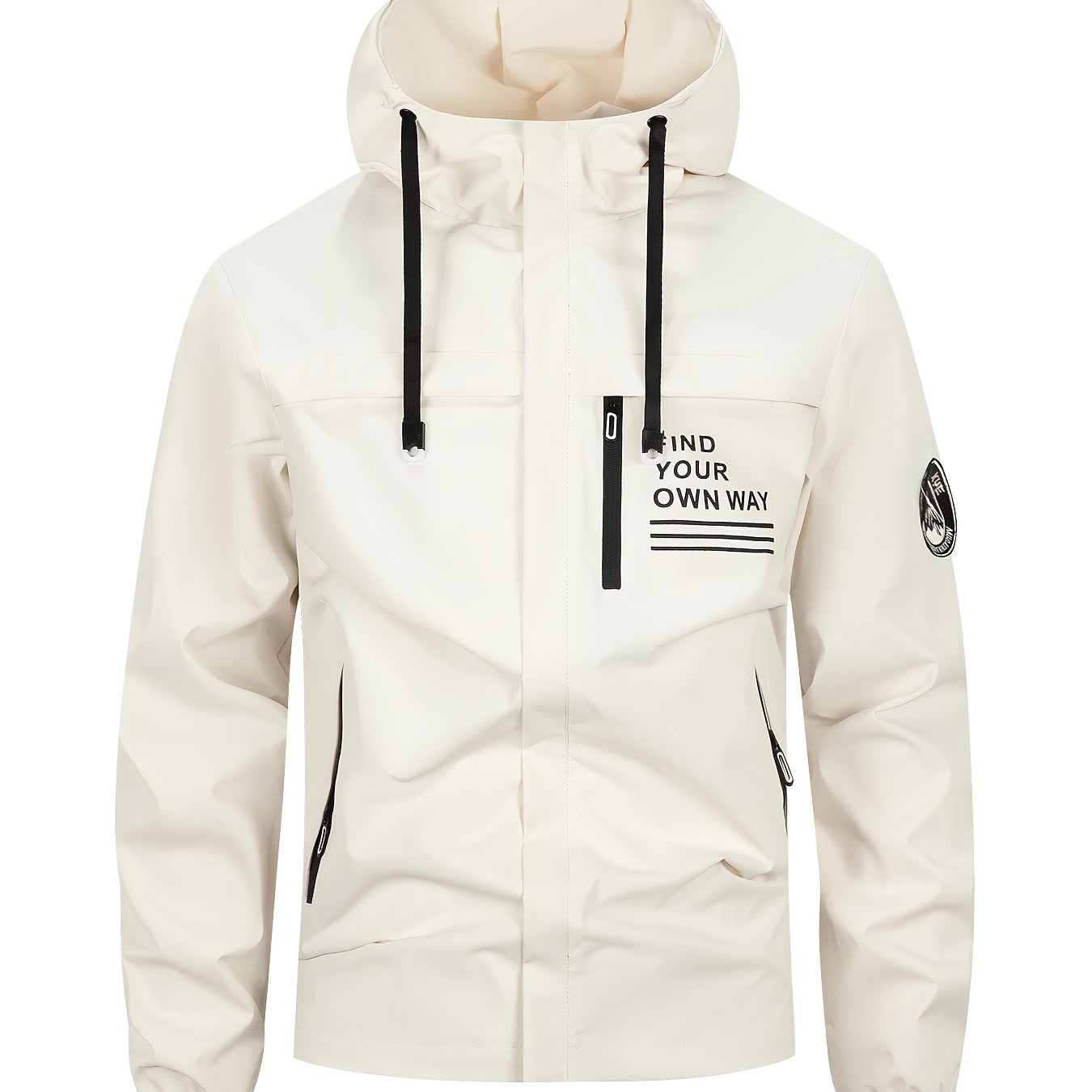 Spring and Autumn Men'S Sports and Leisure Hooded Jacket