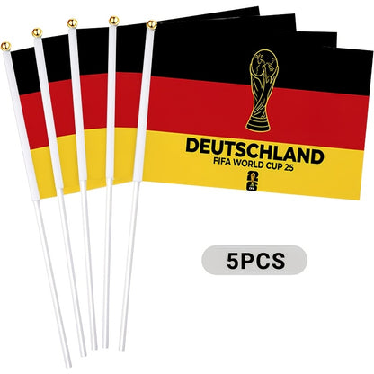 2026 World Cup Fan Banner with German Flag and Trophy Design