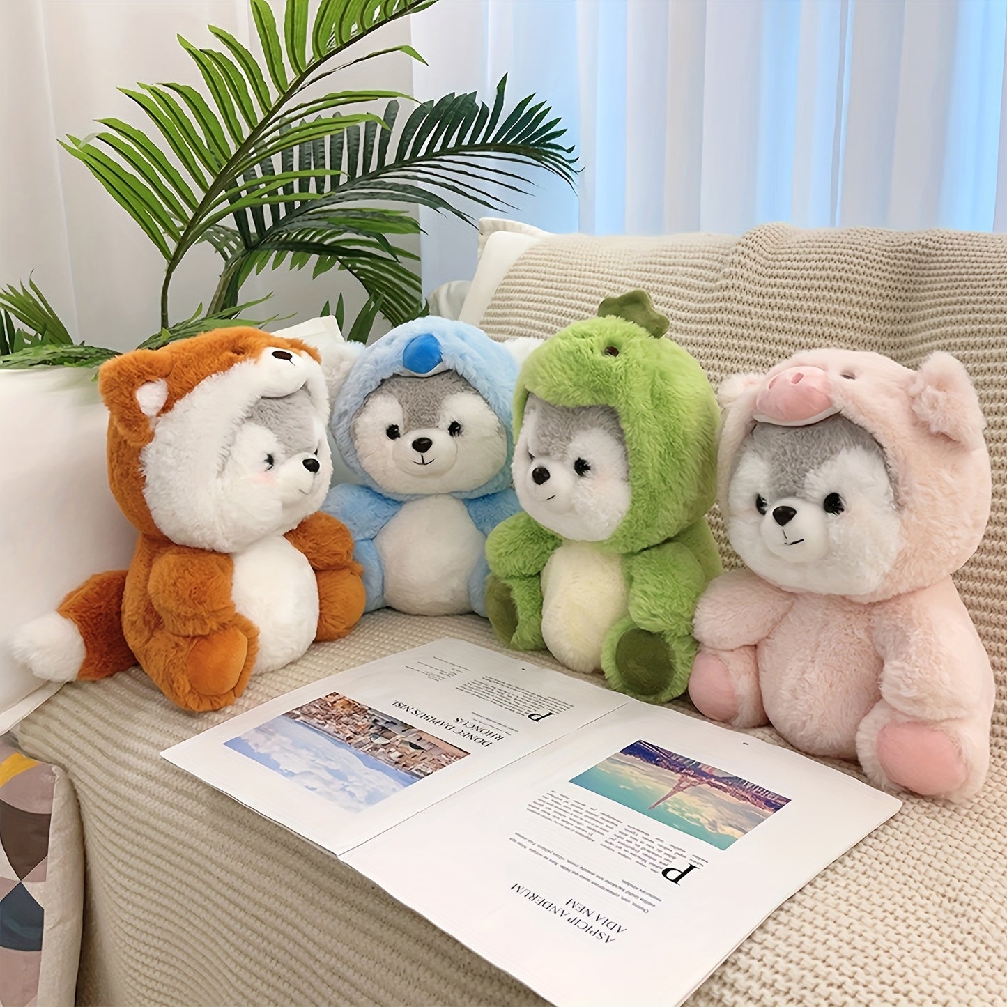 20Cm/7.87In Cute Cartoon Animal Plushies - Soft, Huggable, And Vibrant Stuffed Creatures for Birthday, Halloween, Thanksgiving, And Christmas Presents, Decor, And Collectibles