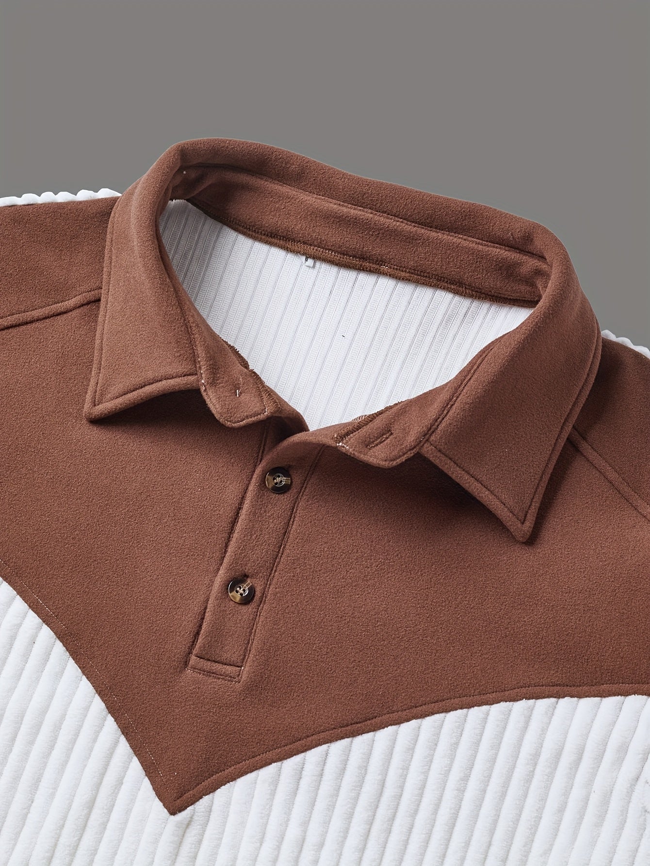 Men'S Fashion Casual Solid Color Long Sleeve Sweater | ROYALBOY, V-neck with Contrast Design, Suitable for Daily Wear and Parties
