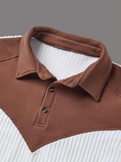 Men'S Fashion Casual Solid Color Long Sleeve Sweater | ROYALBOY, V-neck with Contrast Design, Suitable for Daily Wear and Parties