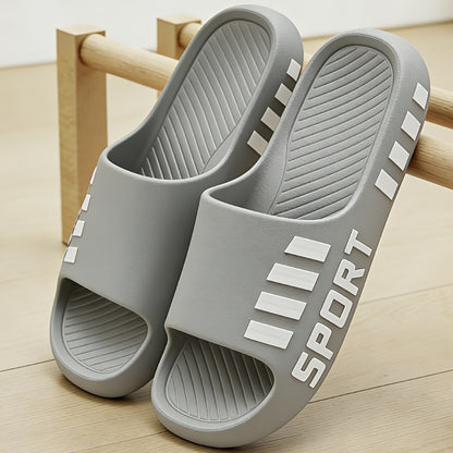 Men's Plus Size Casual Slip-On Slippers for Indoor & Outdoor