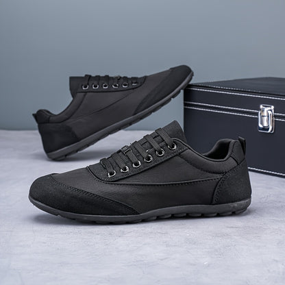 Men's Lightweight Breathable Road Running Sneakers - All Black