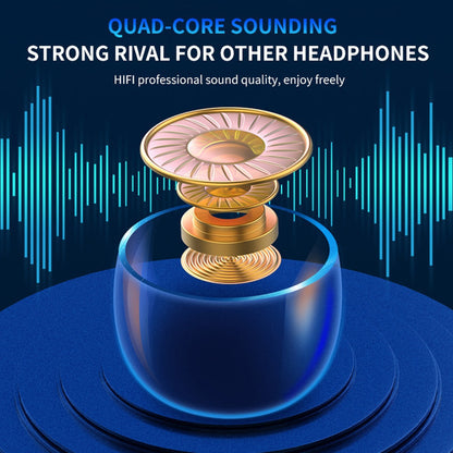 Crisp HiFi Stereo Sound Wireless Earphones with Touch Control, HD Mic, TWS Wireless Earbuds, 9D Stereo HiFi Sound Earphone, Sport Headset, with LED Display Charging Bin