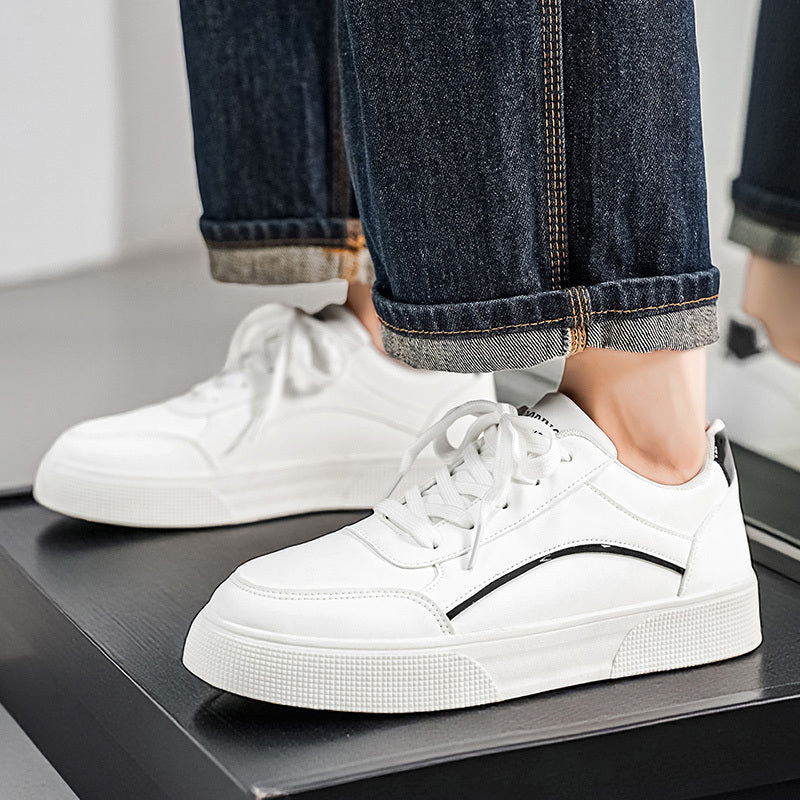 Men'S Casual Sneakers with a Easy And Versatile Thick Sole, Perfect for Daily Commuting And Comfort. Fashionable Low-Top Casual Shoes That Elevate Height, Easy to Maintain with a Upper, Trendy Footwear for Men - ayq