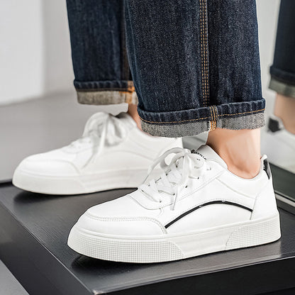 Men'S Casual Sneakers with a Easy And Versatile Thick Sole, Perfect for Daily Commuting And Comfort. Fashionable Low-Top Casual Shoes That Elevate Height, Easy to Maintain with a Upper, Trendy Footwear for Men - ayq