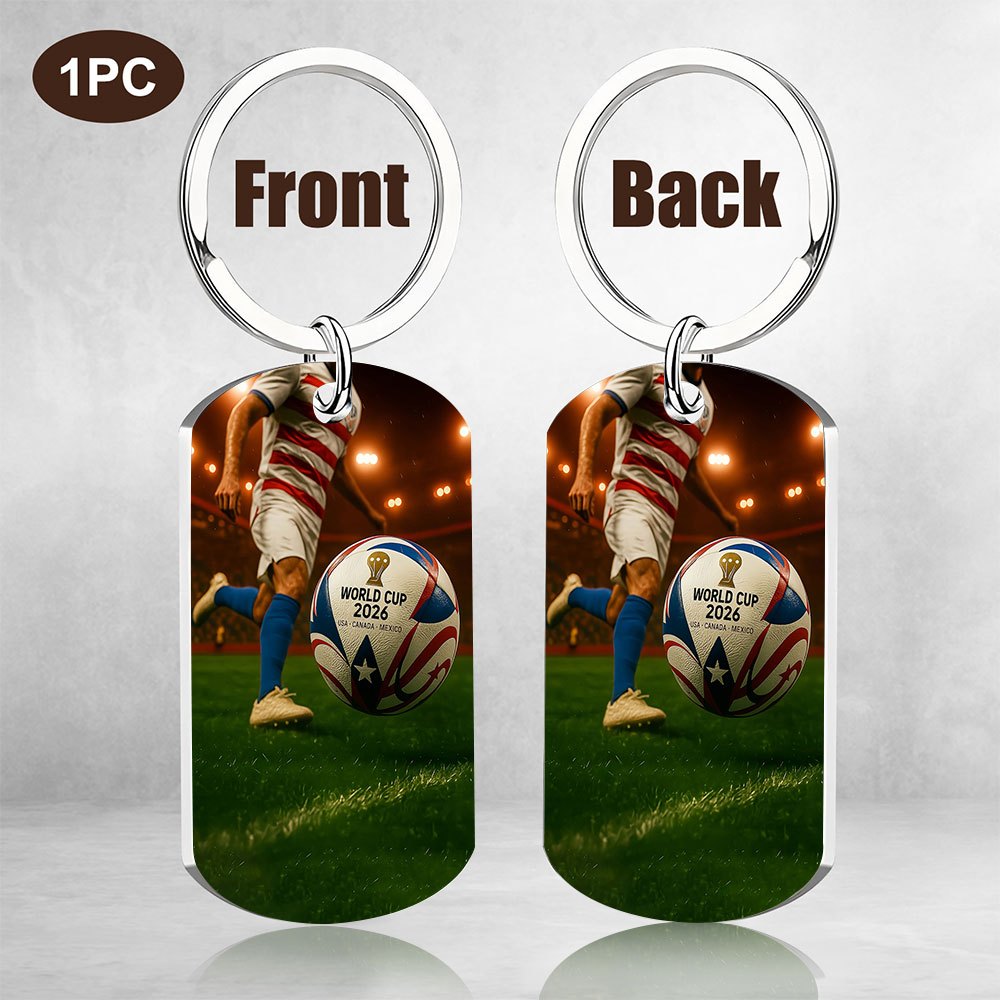 FIFA World Cup 2026 Soccer Keychain Football Player Design