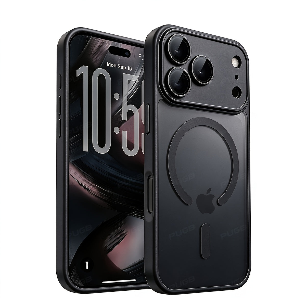 Matte Translucent Magnetic Silicone Phone Case for iPhone 18-14 Pro Ma