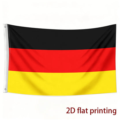 German Flag Polyester Fan Flag for Sports and Events