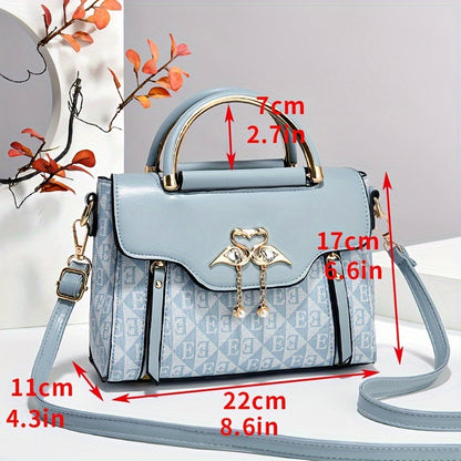 Women's Bag Set of Three: Printed Shoulder Bags, Stylish Tote Handbags and Versatile Crossbody Pouches