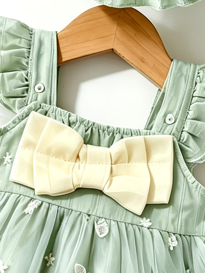 Baby Girls Tulle Tutu Dress with Angel Wings Summer Sundress