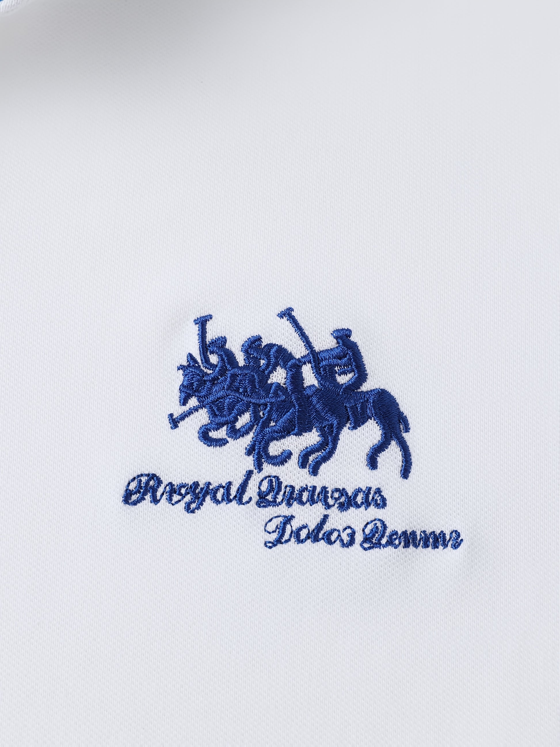 Men's Turn- Collar 95% Cotton 5 Spandex Embroidered T-Sshirt Short Sleeve Comfortable Breathability - ayq