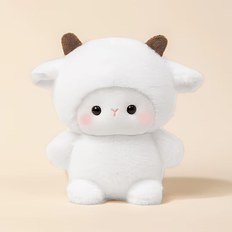 1pc Adorable Bear/Rabbit/Panda/Elephant/Pig/Sheep Plush Toy - Soft Cuddly Stuffed Animal Suitable for Birthdays, Weddings, for Mother's Day Gifts, Party Decorations