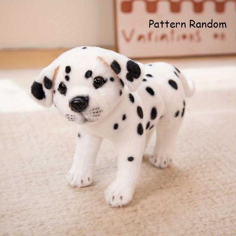 Three Adorable Spotted Puppy Plush Toys, Creatively Designed As Stuffed Animals, Perfect for Home And Room Decoration, Ideal As Gifts for Family Holidays Or Birthdays for Friends.