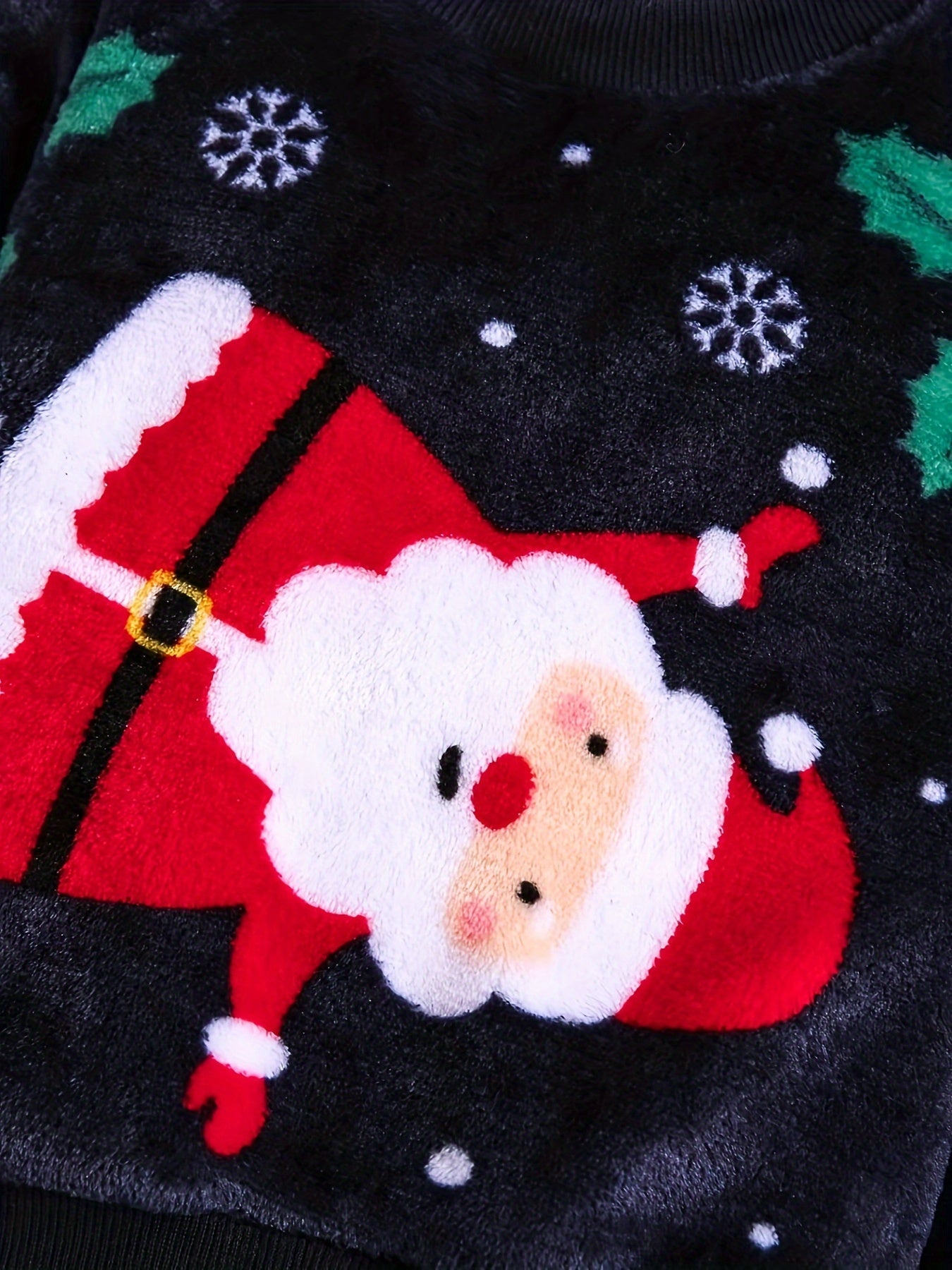 Boys' Christmas Fashion Autumn and Winter Flannel Suit Youngsters's Warm New Two-piece Set, Perfect for Thanksgiving