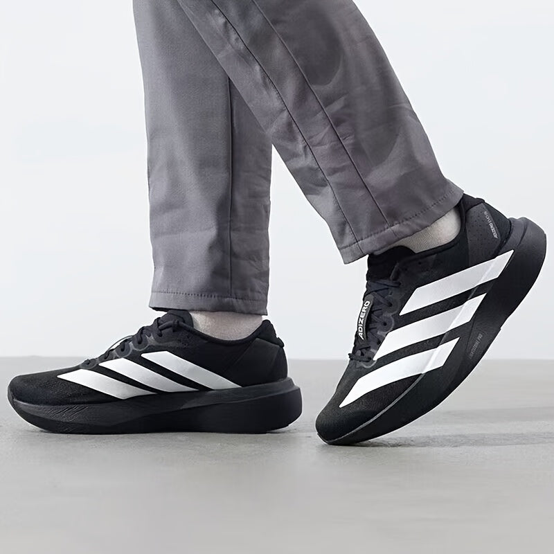Adidas Men's Black Low-Top Breathable Running Sneakers