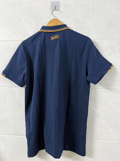 Men'S Short-Sleeve Polo Shirt. Made of 95% And 5% Spandex, This Lightweight Business Casual Collared Shirt Is Breathable And Comfortable - ayq