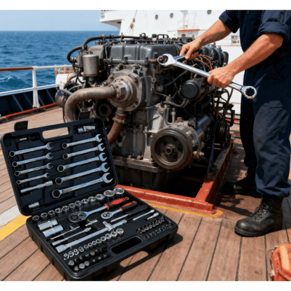 82pcs Multi-Functional Repair Tool Set | Comprehensive Kit for Automotive, Furniture, and Bicycle Mechanics, Metal Socket Wrench Set, Reinforced Material, Suitable for All Scenarios