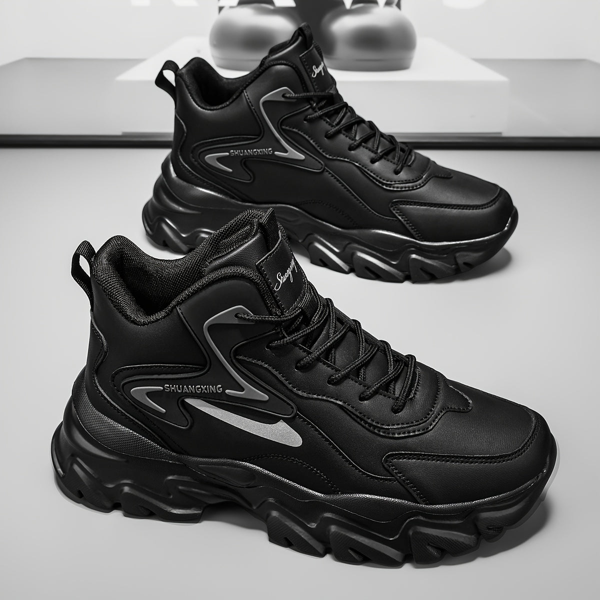 Men's Ankle Boots Casual Sneakers Soft Fabric EVA Sole