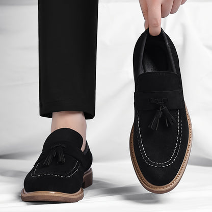 Men's Vintage Tassel Loafers - Casual Business Dress Shoes