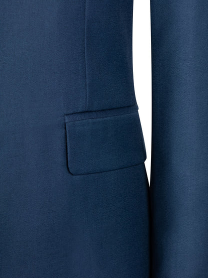 Men's Solid Color Work Suit Set with Vest and Pants
