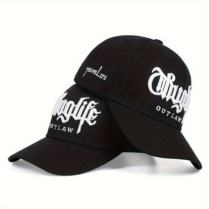 1pc Handsome Trendy Rap Hip Hop Men's Versatile Cap, Unisex Style Creative Embroidered Baseball Cap