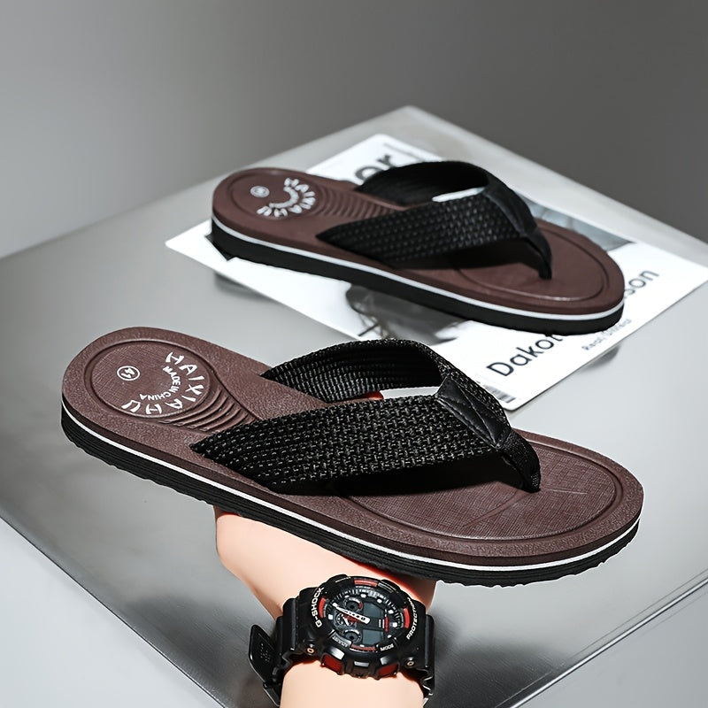 Unisex Classic Fabric Flip-Flops for Outdoor & Daily Wear