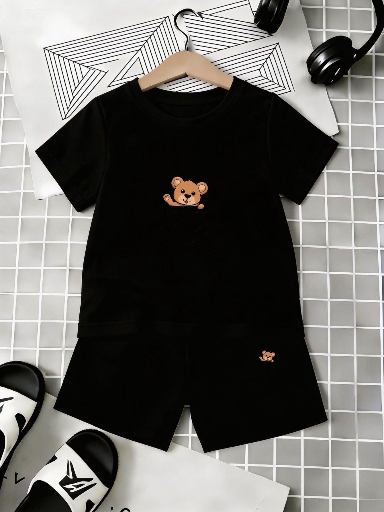 Baby Boy Summer Two-Piece Set with Breathable Shorts & T-Shirt