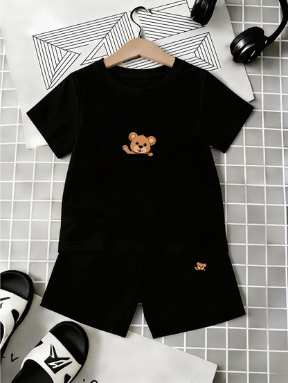 Baby Boy Summer Two-Piece Set with Breathable Shorts & T-Shirt