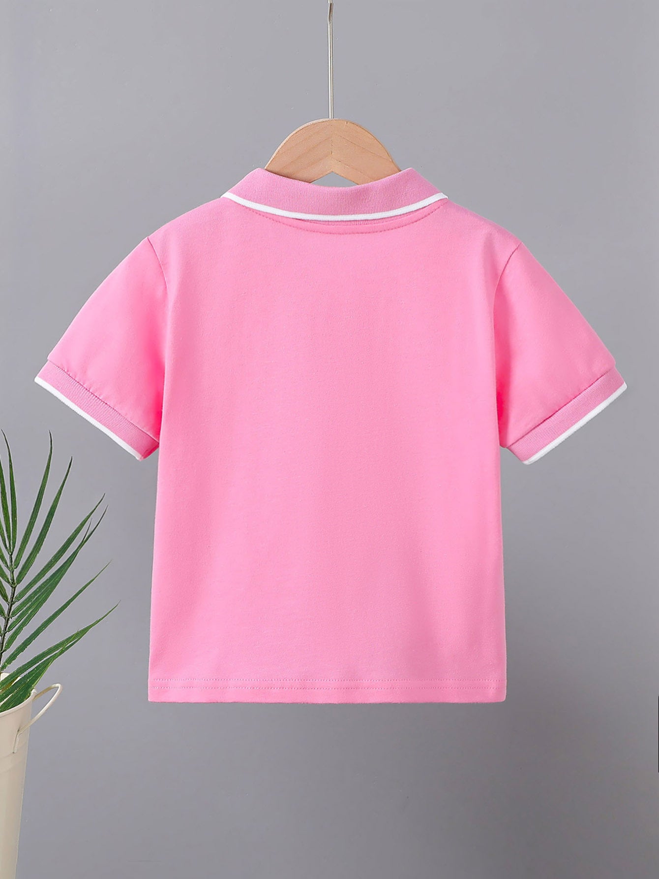Kids' Cotton Polo Shirt Summer Casual Short Sleeve Top