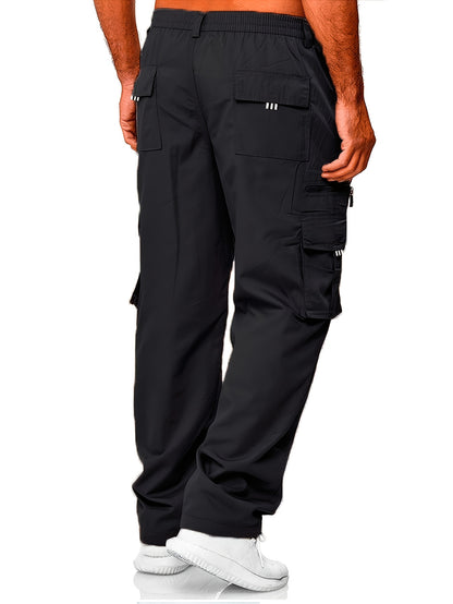 Men's Loose Fit Vintage Cargo Pants with Multiple Pockets
