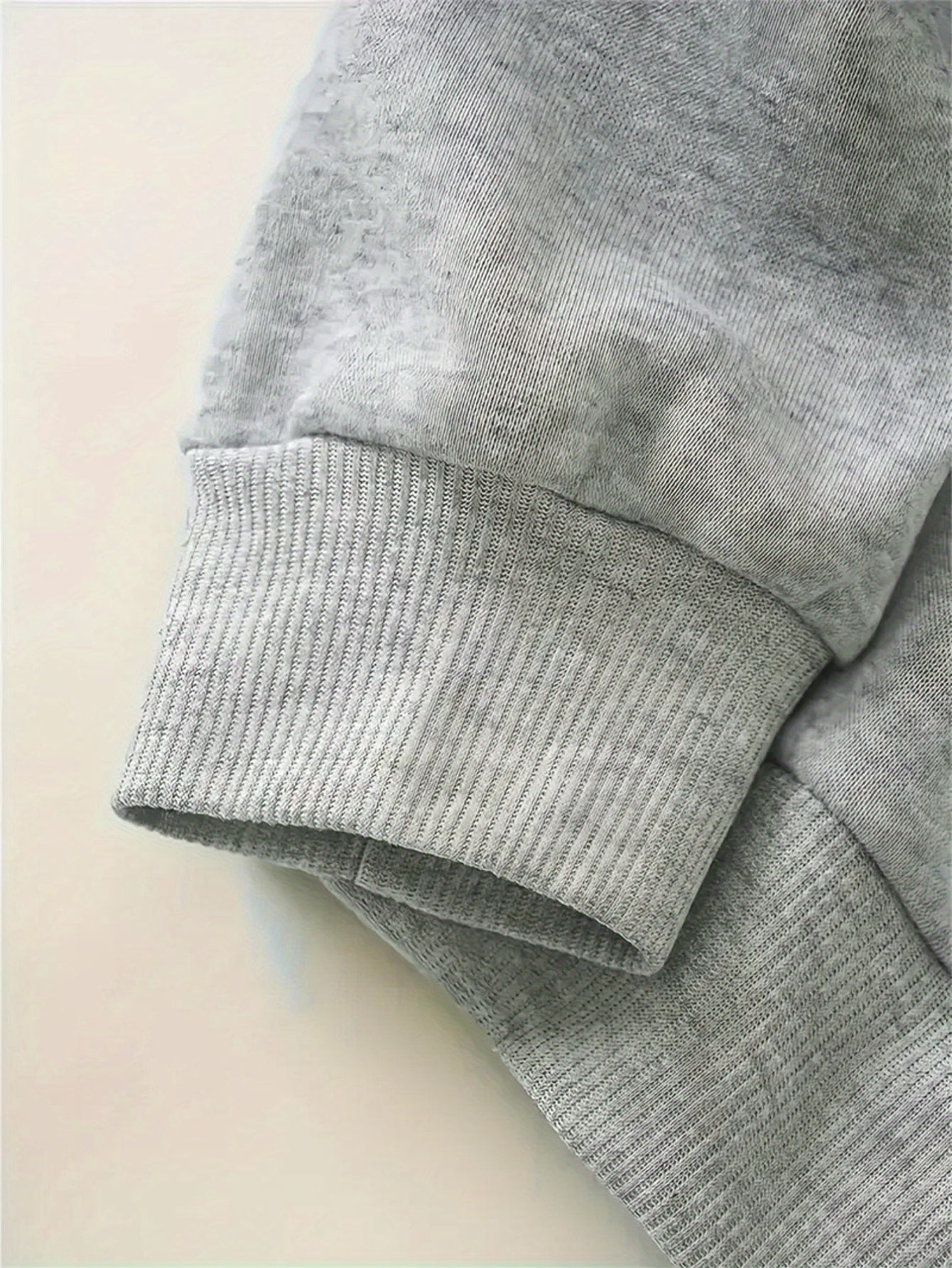 New Arrival Gray Print Women's Hooded Drawstring Sweatshirt and Pants Set, Autumn/Winter Warm Long-Sleeve Pullover with Hat, Machine-Washable Polyester, Versatile Outfit