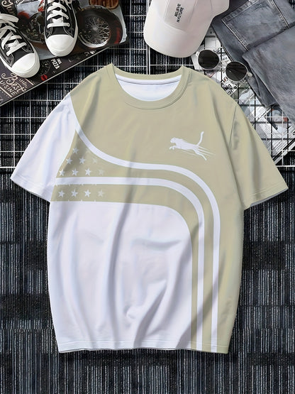 Men's Fashion Casual Round Neck T-shirt