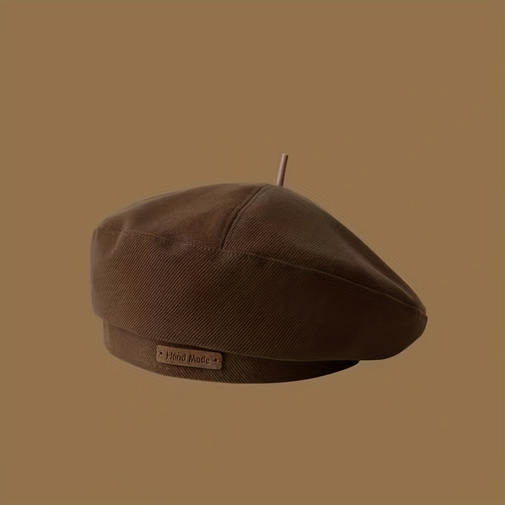 Unisex Acrylic Beret Hat Lightweight Elastic Spring to Winter