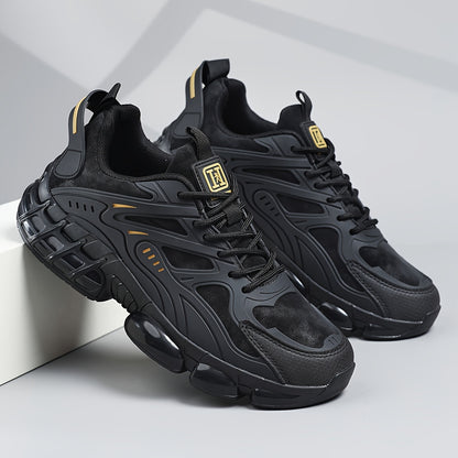 Men'S Athletic Shoes, Low-Top Casual Lace-Up Sneakers, Comfortable Footwear - ayq