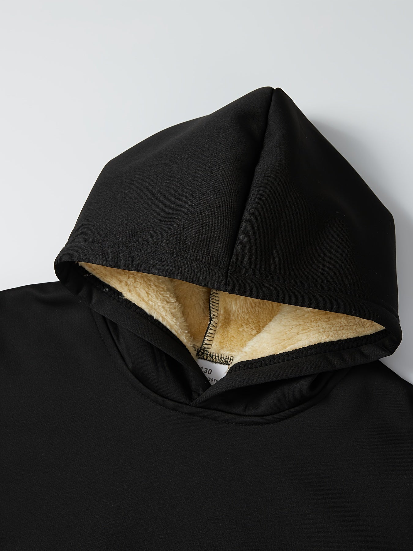 2pcs Boys' Thick Fleece-Lined Hooded Sweatsuit Set - Cozy Winter Warmth, Long Sleeve Pullover & Pants with Pockets, Casual Outdoor Playwear for Fall/Winter, for Outdoor, Winter Clothing