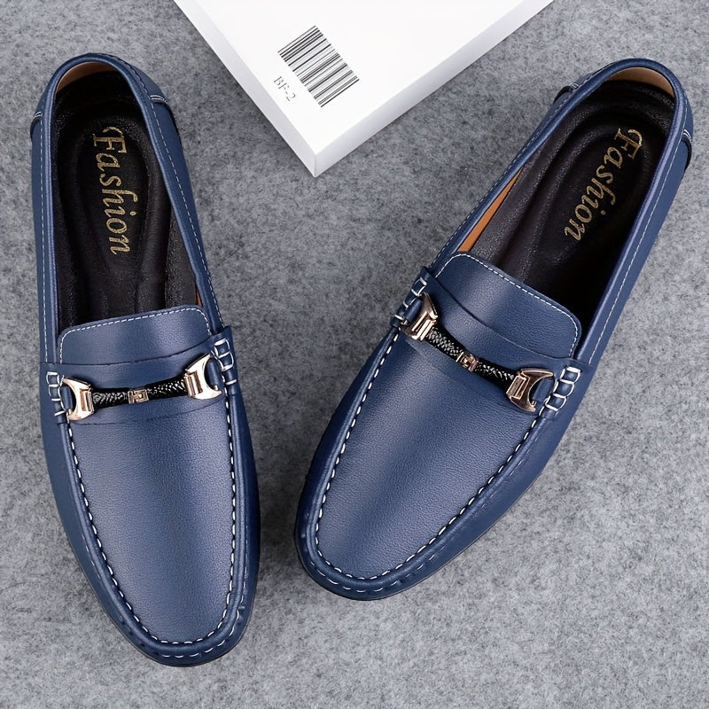 Men's Slip-On Loafers Leather Driving Shoes Business Casual