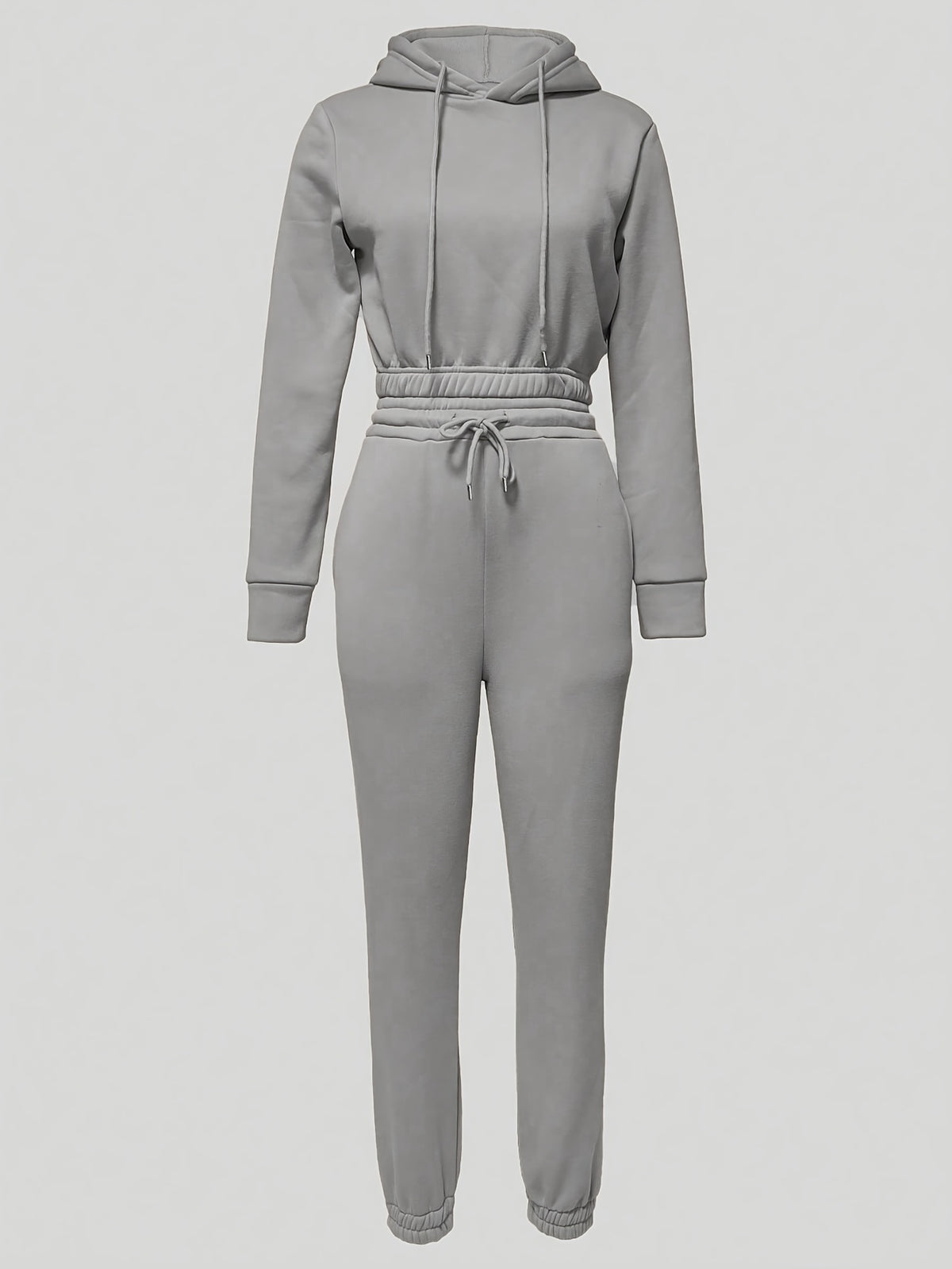 Women's Casual Hooded Sweatshirt & Drawstring Pants Set for Fall/Winte - ayq