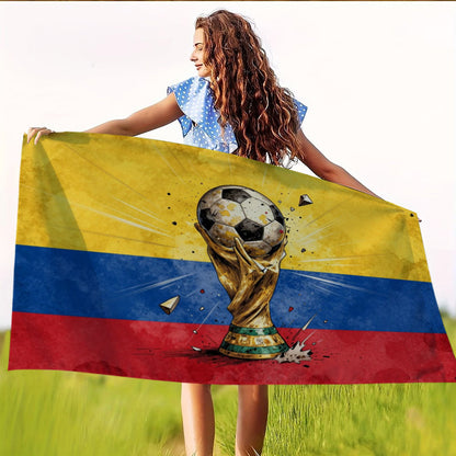Colombian Flag Football Outdoor Decorative Polyester Flag