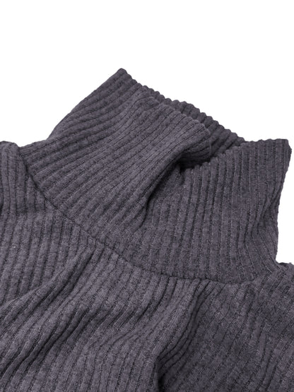 Men'S Long-Sleeve Sweatshirt for Autumn And, Featuring a High Collar, Knitted Design, Casual And Stylish for Outerwear