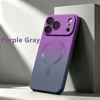Luxury Magnetic Gradient Phone Case with Lens Protector for iPhone
