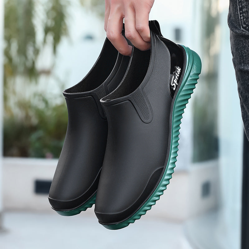 Lightweight Men's Low Cut EVA Rain Boots for All Seasons