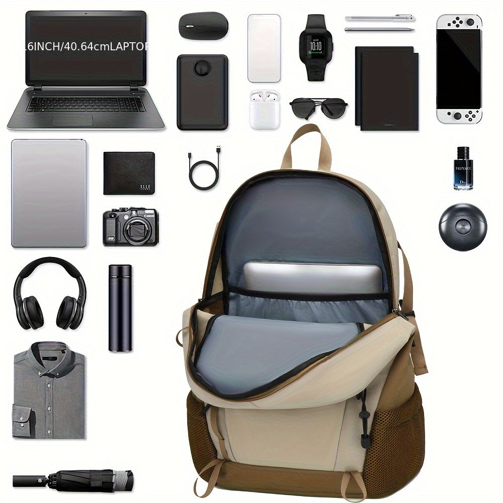 SWEET TOURIST Men'S Lightweight Hiking Backpack - Durable Oxford Fabric, Large Capacity, Adjustable Straps, Multiple Compartments for Outdoor Travel, Sports  Casual Use, Hiking Gear, Sturdy Construction