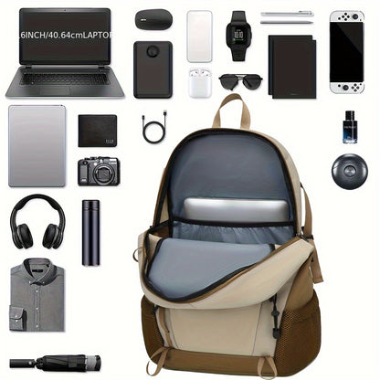 SWEET TOURIST Men'S Lightweight Hiking Backpack - Durable Oxford Fabric, Large Capacity, Adjustable Straps, Multiple Compartments for Outdoor Travel, Sports  Casual Use, Hiking Gear, Sturdy Construction