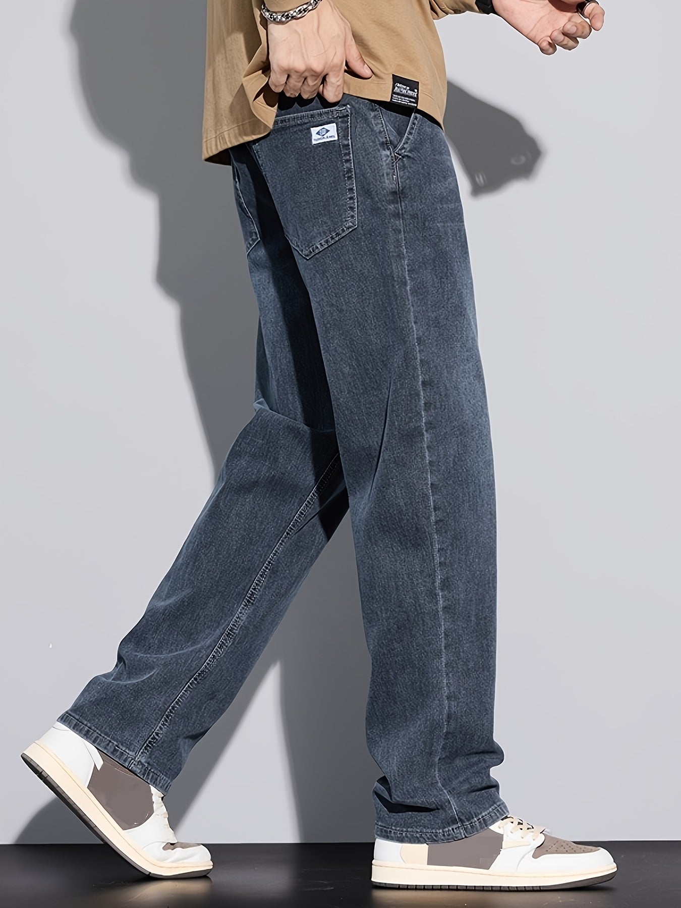 American Vintage Casual Loose Fit Jeans for Teen Boys