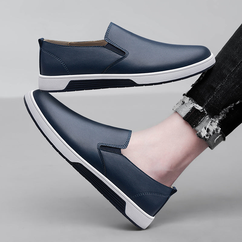Men's Leather Slip-On Dress Shoes for Business & Formal Wear
