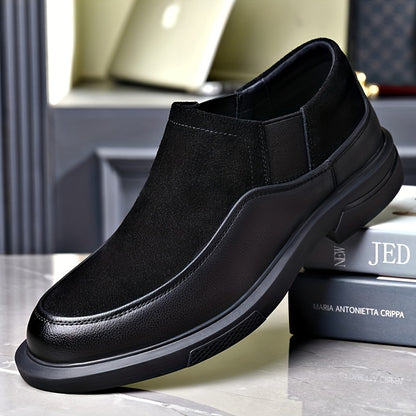 Men's Slip-On Formal Business Shoes in Microfiber Leather