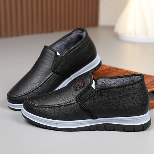 Men’s Winter Casual Slip-On Shoes with Warm Fleece Lining